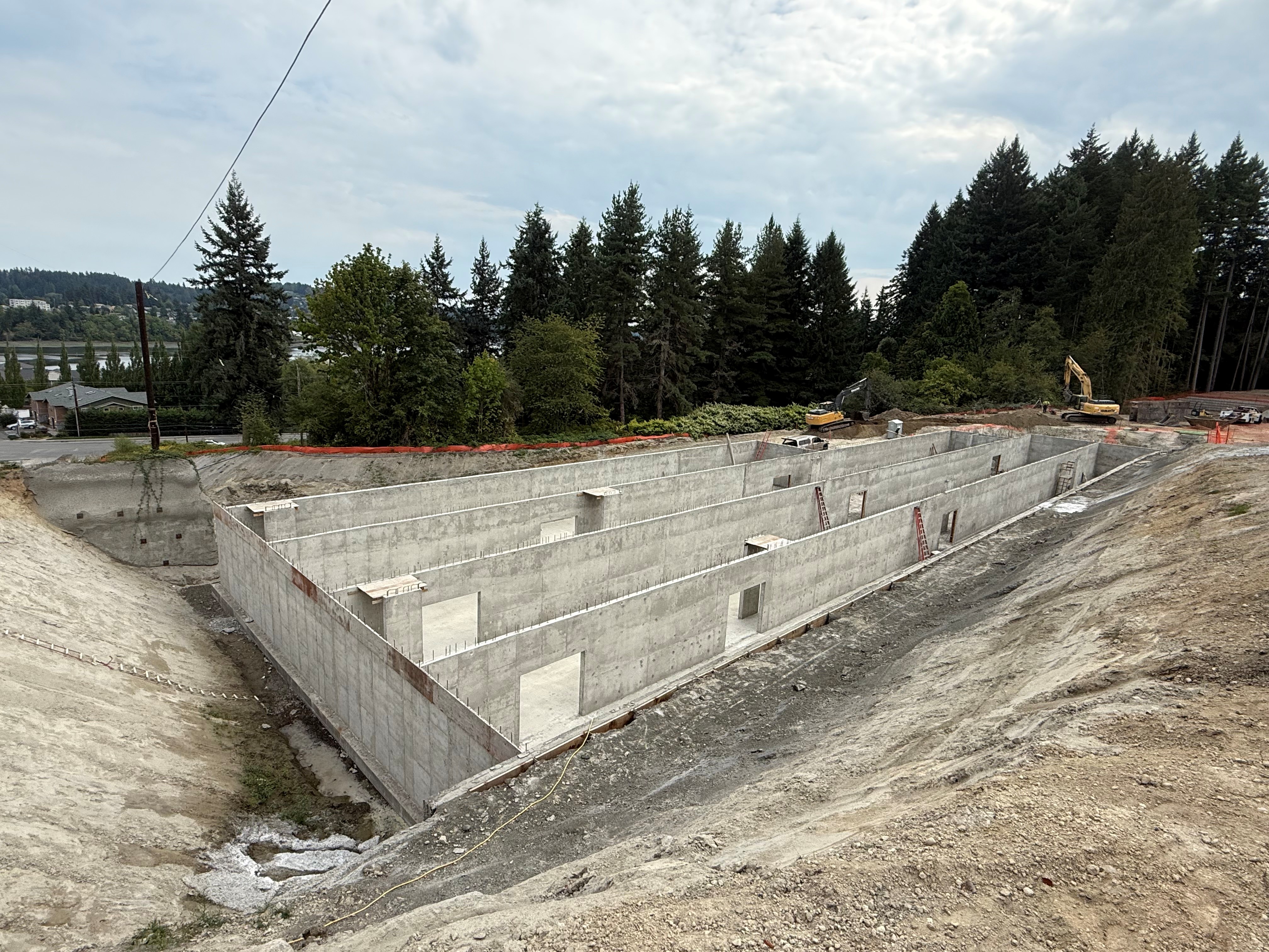 Liberty Bay stormwater vault concrete construction